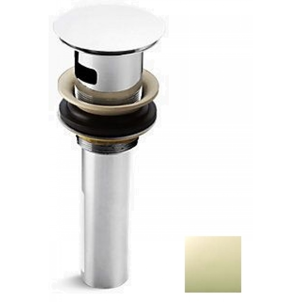 Kohler K-7120T-AF 水龍頭配件 彈跳式落水（法蘭金）：簡約時尚、強勁耐腐蝕、安裝簡便