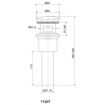 Kohler K-7120T-CP 彈跳式面盆去水 (拋光鍍鉻)