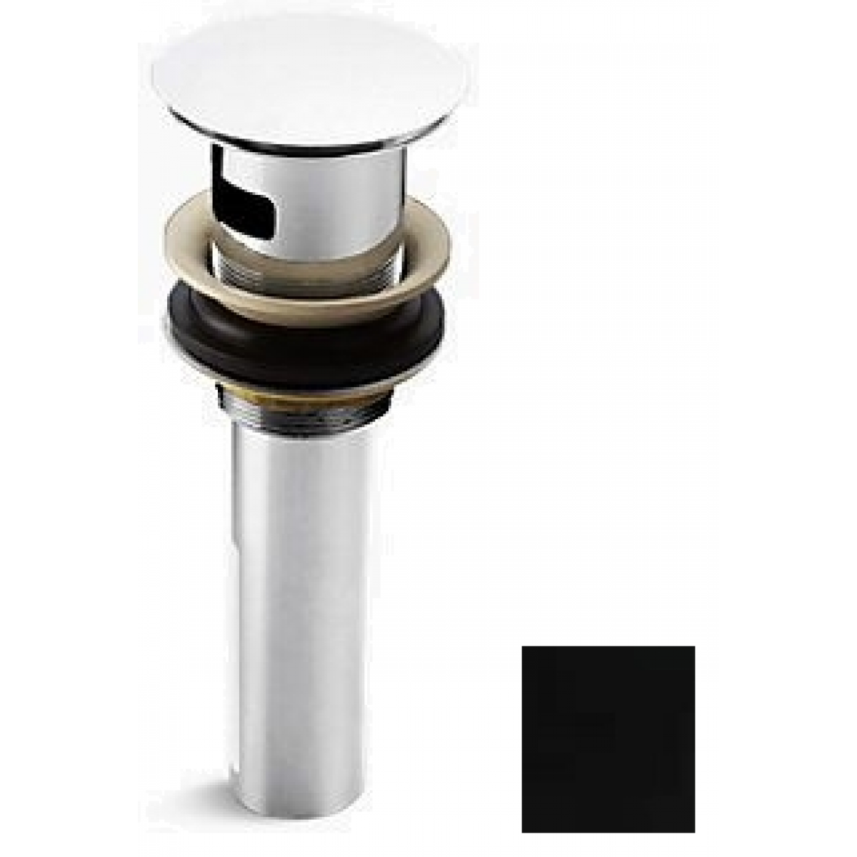 Kohler K-7120T-BL 彈跳式面盆去水 (原色黑)