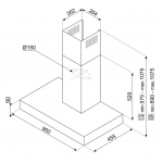 Smeg KBT9L4VN 90厘米 煙囪式抽油煙機 - Clean Air功能