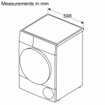 博世 BOSCH WQB246D0HK 9公斤熱泵乾衣機：系列8、HomeConnect智能遙控、自動清潔