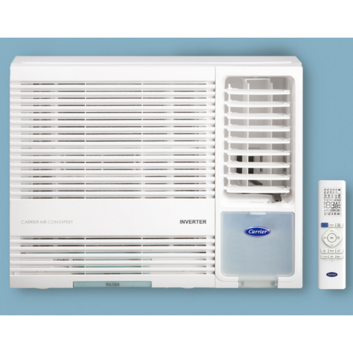 CARRIER 開利 CHK09EX 1.0匹 變頻窗口式冷氣機 雪凝洗 負離子淨化