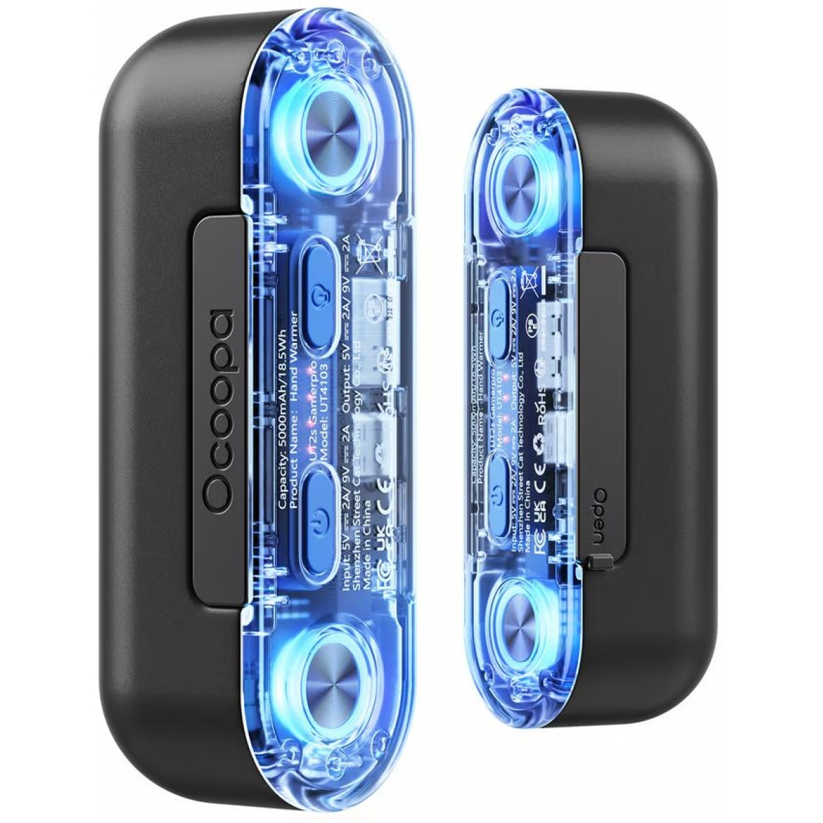 Ocoopa UT4 GamerPro 二合一 充電暖手器 DCUT4103BK-01 (黑色)