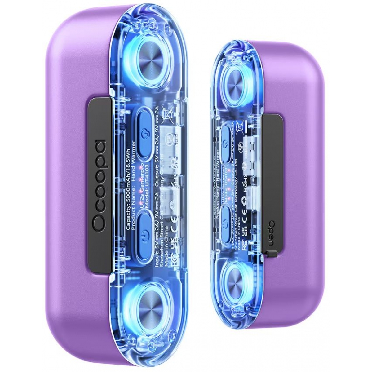 Ocoopa UT4 GamerPro 二合一 充電暖手器 DCUT4103PL-07 (紫色)
