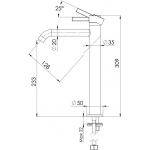 Remer MC11LXL Metrica 高身面盆水龍頭 | 意大利製造 | 鍍鉻色