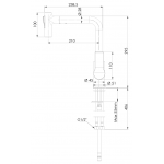 Remer SL81M Slash & Dot 可拉出式昇盆水龍頭 | 雙功能花灑 | 意大利製造 (鍍鉻色)
