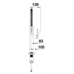 Blanco 527496 Culina-S II 拉出式廚房水龍頭 (Black Matt 啞光黑)