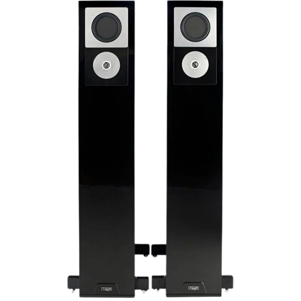 Rega RS-10 三路四單元座地揚聲器 (鋼琴黑) | BMR中音 | 傳輸線設計