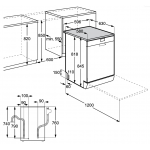 Electrolux 伊萊克斯 ESF9516LOX 60cm UltimateCare700洗碗碟機 | 14套餐具、MaxiFlex抽屜、AirDry自然風乾