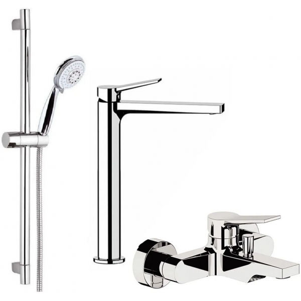 Remer Slash & Dot 水龍頭套裝 (鍍鉻色) (SL11L+SL05+315R318F4A)