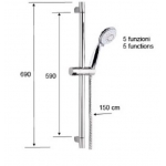 Remer Slash & Dot 水龍頭套裝 (鍍鉻色) (SL11L+SL05+315R318F4A)
