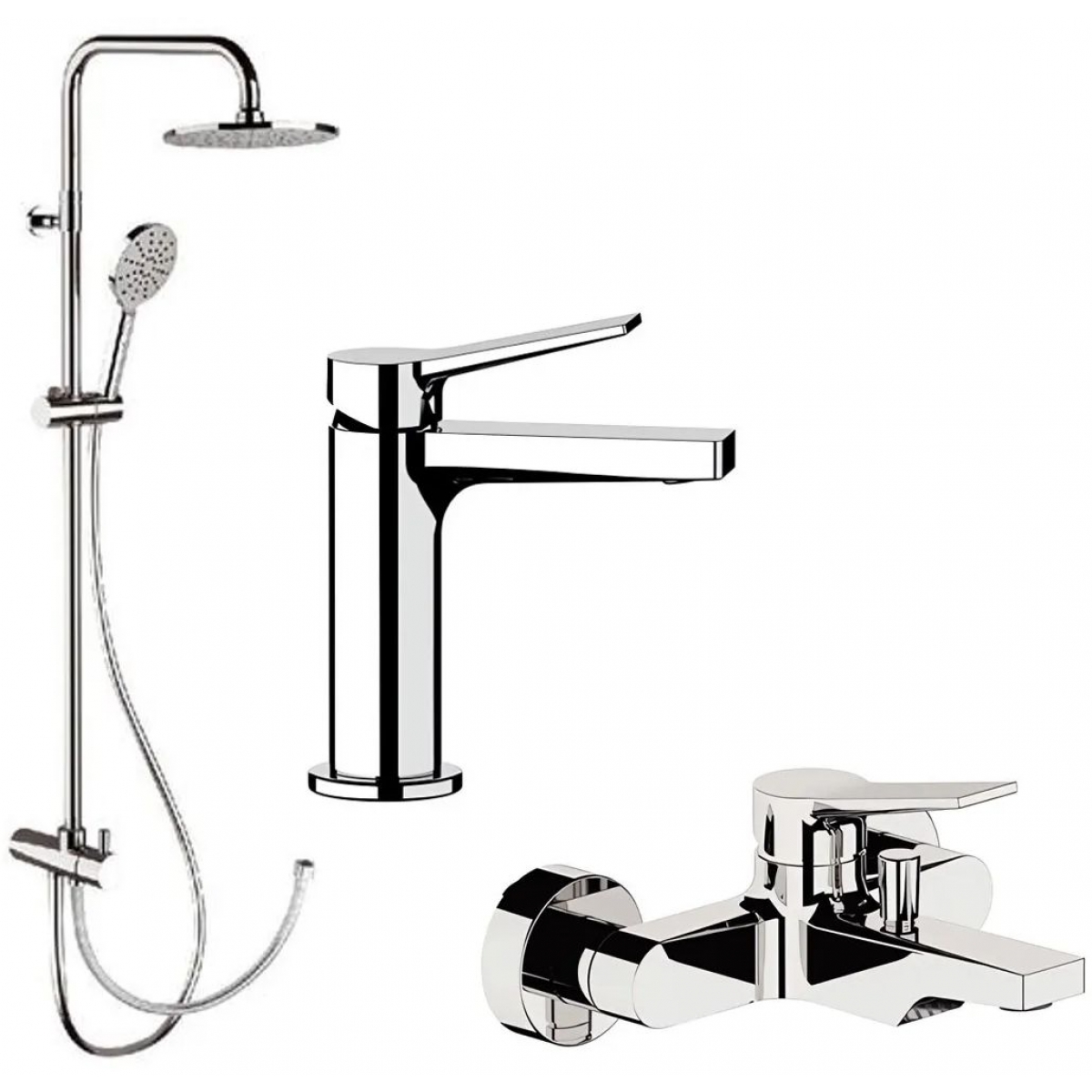 Remer Slash & Dot 水龍頭套裝 (鍍鉻色) (SL12+SL05+330A8MPEC20NRA)