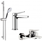 Remer Slash & Dot 水龍頭套裝 (鍍鉻色) (SL12+SL05+315R318F4A)