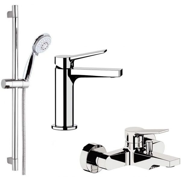 Remer Slash & Dot 水龍頭套裝 (鍍鉻色) (SL12+SL05+315R318F4A)