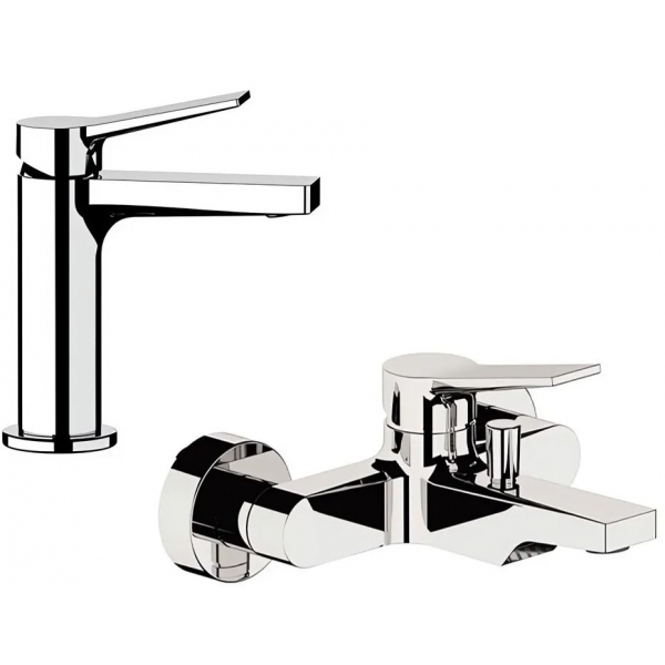 Remer Slash & Dot 水龍頭套裝 (鍍鉻色) (SL12+SL05)