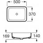 Roca A327530640 Inspira 檯上面盆 (瑪瑙黑)