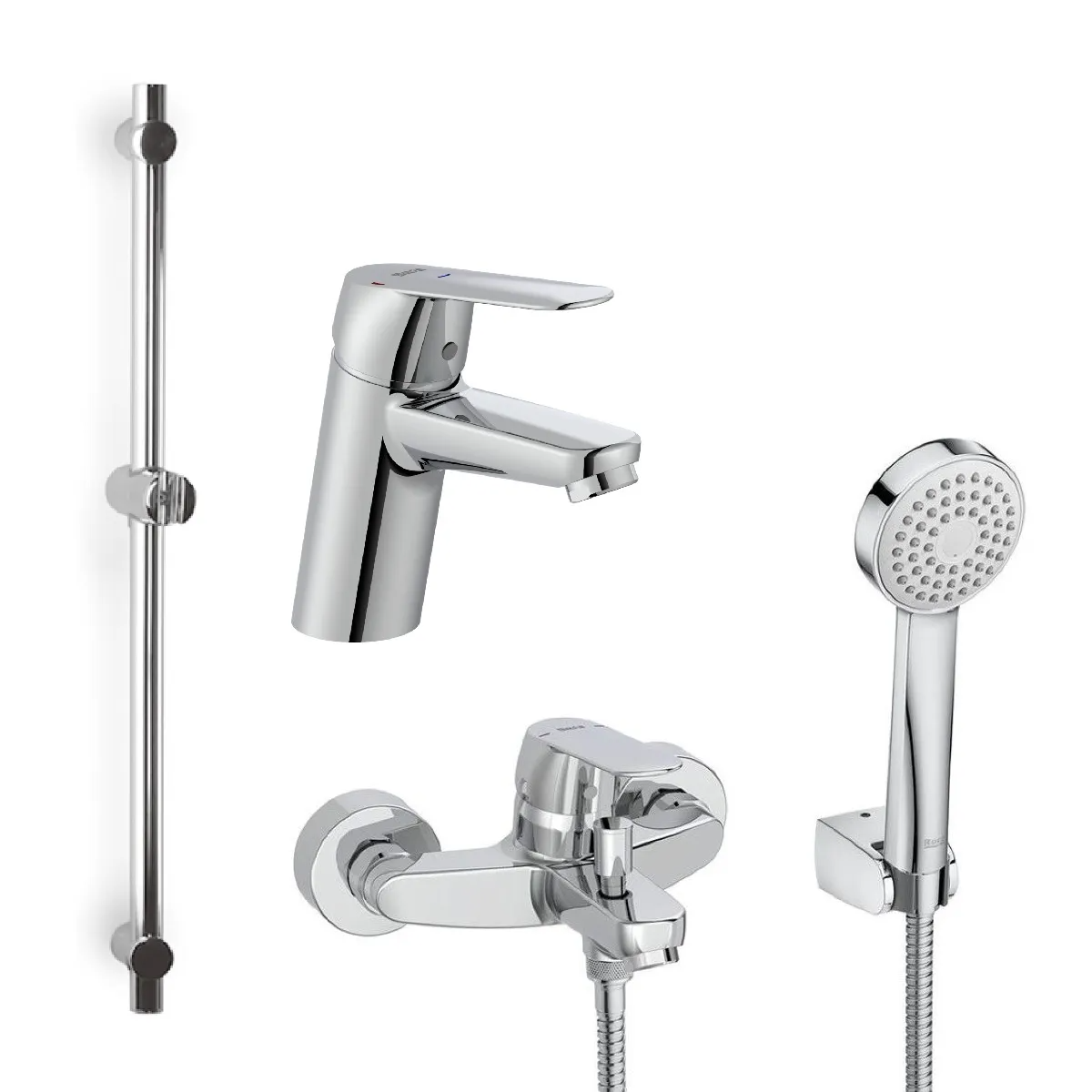 Roca Alfa G1: 龍頭套裝 (面盆+浴缸+花灑)