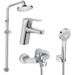 Roca Alfa G2: 1+2+4 龍頭套裝 (5A3L25C00+5A0425C00+5B2150C00+AP00033100)