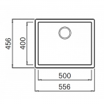Elleci ZEN105 黑色花崗岩廚房兩用石盆
