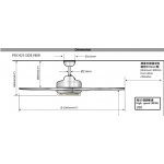 SMC PDC423M 42吋 裝飾吊扇 楓木紋