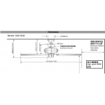 SMC MV44VWH 44吋天花吊扇