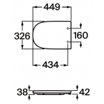 Roca Dama Retro A801327004 樹脂廁板 (白色)