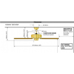 SMC HCM44VFE 44吋天花吊扇：天然鐵色光面木扇葉