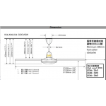 SMC K36 36吋天花吊扇