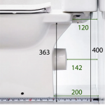 Roca Debba Round Rimless 高咀分體座廁連電子廁板 (時尚型) 套裝 (白色)