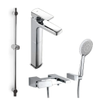 Roca Escuadra DA2: 2+3+4 龍頭套裝 (5A3420C0N+5A0120C0N+526319610)