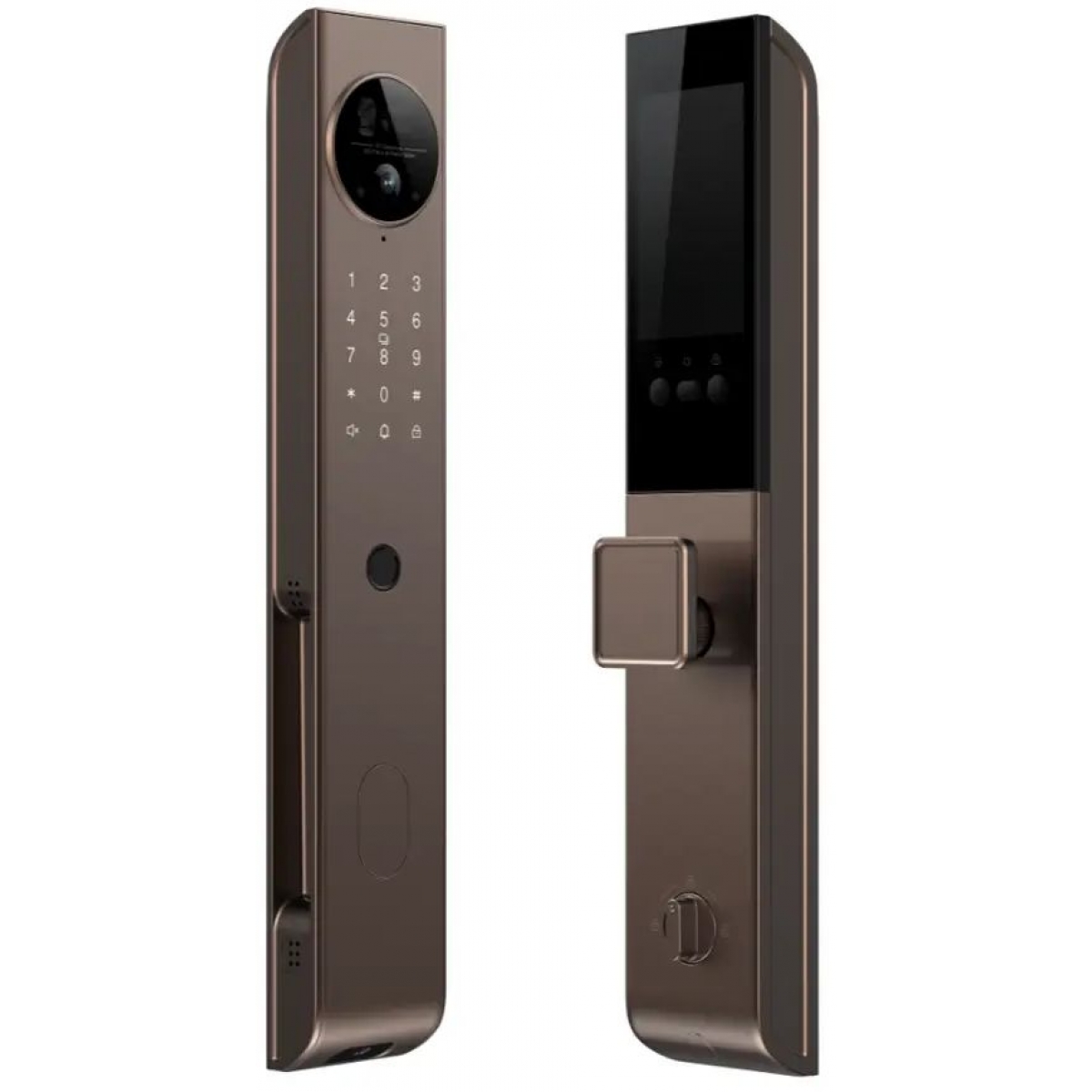 Lenovo 聯想 X6F 3D人面識別智能電子門鎖 (咖啡金)