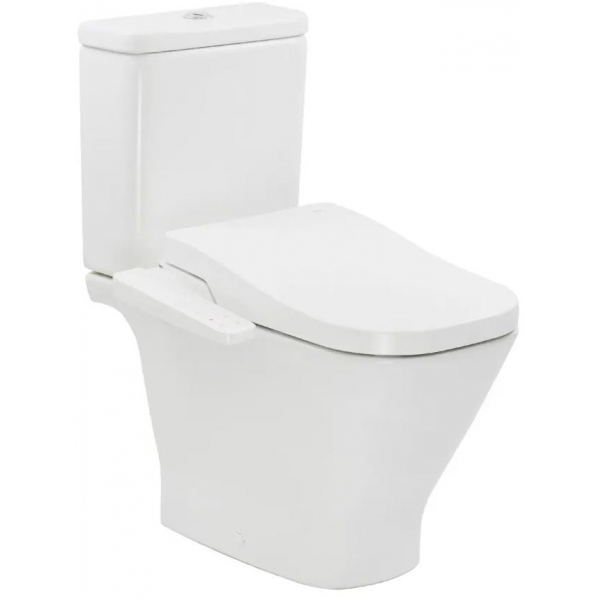 Roca The Gap Rimless 自由咀分體座廁連電子廁板套裝 (804036005+34C475+34247L): 圓潤設計、電子廁板、Rimless無邊框