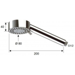 Remer 319MOX 4速手握花灑: 廣覆式、節水式、強力按摩、加氧模式