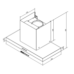 Misoko MR-SC60 60厘米煙囪式抽油煙機 | 超薄機身 | 電熱除油 | 2800轉摩打