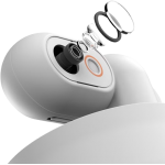 PickFun P0 寵物AI伴侶監控攝影機 (白色): 2K畫質、AI寵物識別、自動生成短片