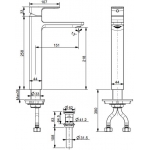 American Standard Acacia Evolution 高身面盆水龍頭 FFAS1302-101440BC0 (啞黑色) - 節水、可調水流、單柄混合