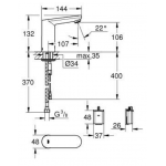 Grohe 36330001 Eurosmart Cosmopolitan E 面盆感應水龍頭