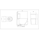 TOTO CW766B 9寸地去水 分體座廁 (不連風琴喉)