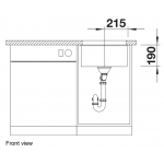 Blanco Subline 400-U 單盆昇盤 (527166, 米雅白色)