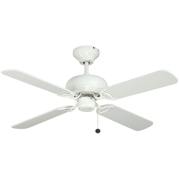 SMC MR42WH 42吋天花吊扇：白色配木扇葉