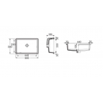 Roca A32772400C Sofia 檯底洗手盆 (長方形)