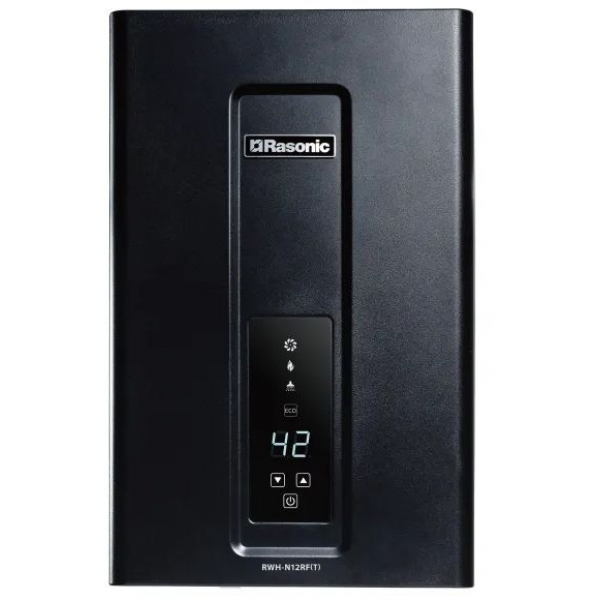 RASONIC RWH-N12FT-B-BK樂信12公升煤氣熱水爐｜智能恆溫曜石黑