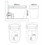 Walrus WR-120929 M929 高咀智能座廁 (不包含風琴喉)