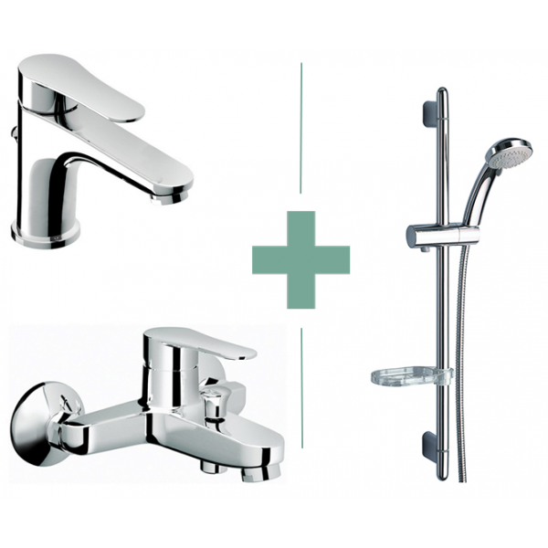 Walrus VIVA 龍頭套裝3件 (面盆龍頭 + 浴缸龍頭 + 花灑套裝)