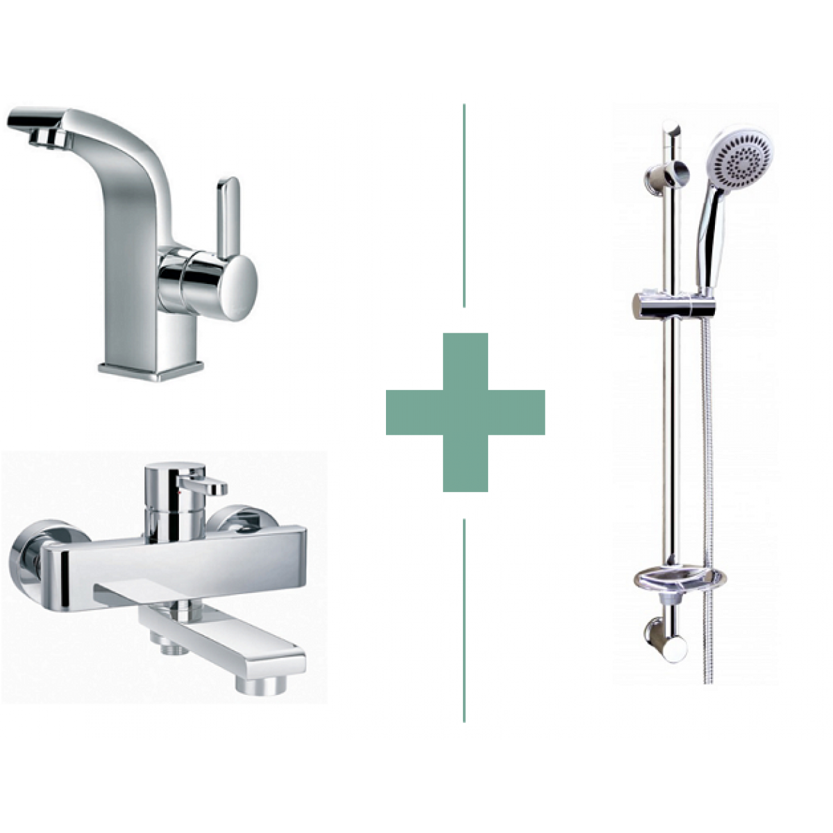 Walrus Serena 龍頭套裝3件 (面盆龍頭 + 浴缸龍頭 + 花灑套裝)