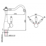 Walrus WR-507605-CP 鍍鉻廚盆龍頭