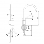Walrus WR-500606-CP NUBIA 鍍鉻廚盆龍頭