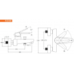 Walrus WR-501307-CP PENNINES 鍍鉻浴缸龍頭
