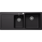 Blanco 525946 NAYA 8S 廚房右雙盆昇盤 (黑色 Black)
