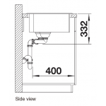 Blanco NAYA 8S 米雅白色廚房左雙盆星盆 (深碗/德國製造)